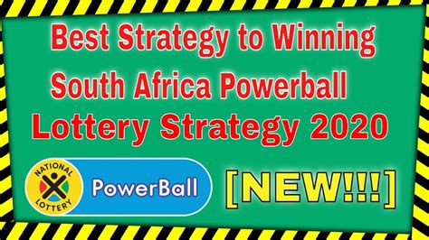 How to Win Republic of South Africa Powerball Lottery .